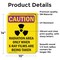 Signmission Radiation & Laser Sign, 14 in H x 10 in W, Vinyl Decal, Rectangle OS-2PACK-CR-D-1014-V-10253 - alternate 6
